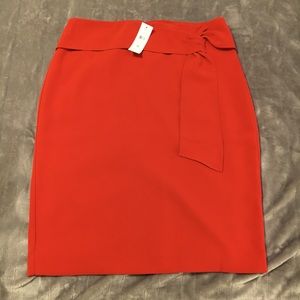 Ann Taylor Red Knot Skirt NWT